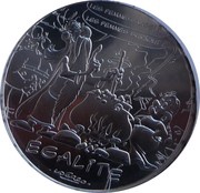 10 Euros – Astérix and Equality Le devin, France, 2015 reverse image