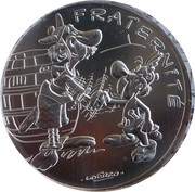 10 Euros – Astérix and Fraternity Astérix chez les Bretons, France, 2015 reverse image