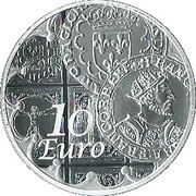 10 Euros Le Teston, France, 2016 reverse image