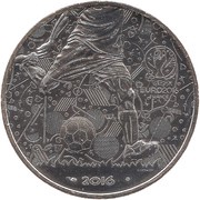 10 Euros UEFA Euros 2016, France, 2016 reverse image