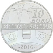 10 Euros L'Ile de France, France, 2016 reverse image