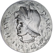 10 Euros Joan of Arc, France, 2016 reverse image