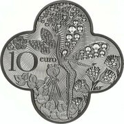 10 Euros Van Cleef and Arpels, France, 2016 reverse image