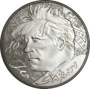 10 Euros Jean Gabin obverse image