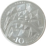 10 Euros Institut de France, France, 2016 reverse image