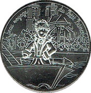 10 Euros - Le Petit Prince Visite Notre Dame, France, 2016 reverse image