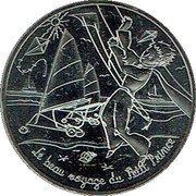 10 Euros - Le Petit Prince Fait du cerf-volant, France, 2016 reverse image
