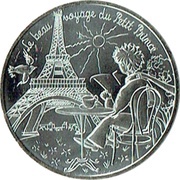 10 Euros - Le Petit Prince En terrasse à Paris, France, 2016 reverse image