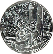 10 Euros - Le Petit Prince Fait de la voile, France, 2016 reverse image