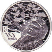 10 Euros Aviation and Histoire A380 obverse image