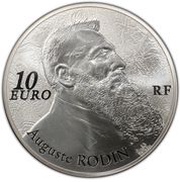 10 Euros Auguste Rodin obverse image