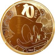 10 Euros la bande à Picsou, France, 2017 reverse image