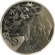 10 Euros Spirit of St Louis obverse image