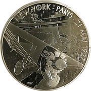 10 Euros Spirit of St Louis, France, 2017 reverse image