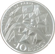 10 Euros Statue of Liberty Grenelle, France, 2017 reverse image