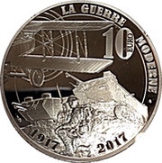 10 Euros Modern Warfare, France, 2017 reverse image