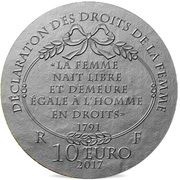 10 Euros Olympe de Gouges obverse image