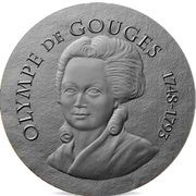 10 Euros Olympe de Gouges, France, 2017 reverse image