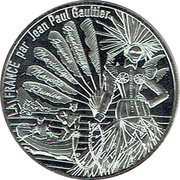 10 Euros - Jean-Paul Gaultier L'Outre-mer étincelant, France, 2017 reverse image