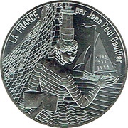 10 Euros - Jean-Paul Gaultier La Bretagne, breizh, France, 2017 reverse image