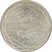 10 Euros - Jean-Paul Gaultier La Normandie inspirante obverse image