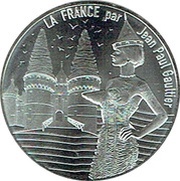 10 Euros - Jean-Paul Gaultier La Touraine royale, France, 2017 reverse image