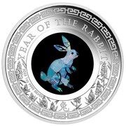 1 Dollar - Elizabeth II Posthumous; 6th Portrait - Year of the Rabbit, Australia, 2023 reverse image