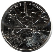 10 Euros - Mickey At the Feet of the Iron Lady, France, 2018 reverse image