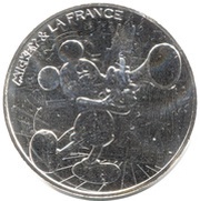 10 Euros - Mickey Fugue à la cathédrale, France, 2018 reverse image