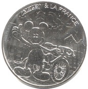 10 Euros - Mickey Le roi de la petite reine, France, 2018 reverse image