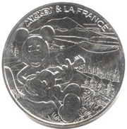 10 Euros - Mickey Ode aux volcans, France, 2018 reverse image