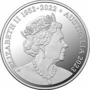 1 Dollar In the name of Elizabeth II; 6th Portrait - Fighting Kangaroos; Silver Proof obverse image