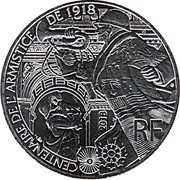 10 Euros The Great War, France, 2018 reverse image