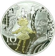 10 Euros Époque baroque et rococo, France, 2018 reverse image