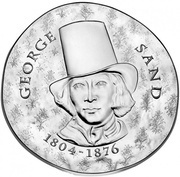 10 Euros George Sand, France, 2018 reverse image