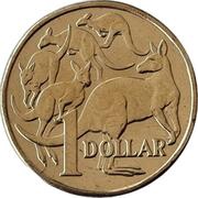 1 Dollar - Charles III 1st Portrait - Mob of Roos, Australia, 2023 reverse image
