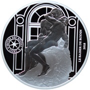 10 Euros The Kiss - la baiser, France, 2018 reverse image