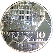 10 Euros Le bal du moulin de la Galette obverse image