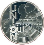 10 Euros Maastricht Treaty, France, 2018 reverse image