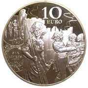 10 Euros Ecu de 6 Livres, France, 2018 reverse image