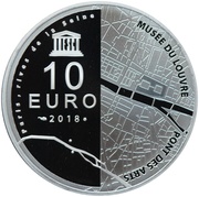 10 Euros Louvre, France, 2018 reverse image