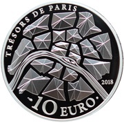 10 Euros Pont Alexandre III, France, 2018 reverse image