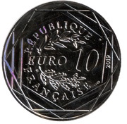 10 Euros - Coin of History D'Artagnan obverse image