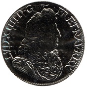 10 Euros - Coin of History Louis XIV, France, 2019 reverse image
