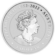 1 Dollar In the name of Elizabeth II; 6th Portrait - Super Pit; Silver Bullion Coin obverse image
