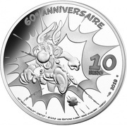 10 Euros La fille de Vercingétorix, France, 2019 reverse image