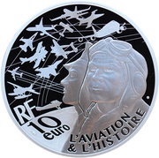 10 Euros - 50th anniversary of first flight of Concorde obverse image