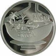 1 Dollar In the name of Elizabeth II; 6th Portrait - The Big Banana - Silver Proof, Australia, 2023 reverse image