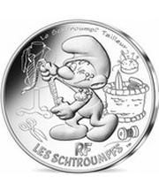 10 Euros The tailer Smurf, France, 2020 reverse image