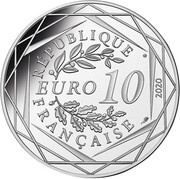 10 Euros The strong Smurf obverse image